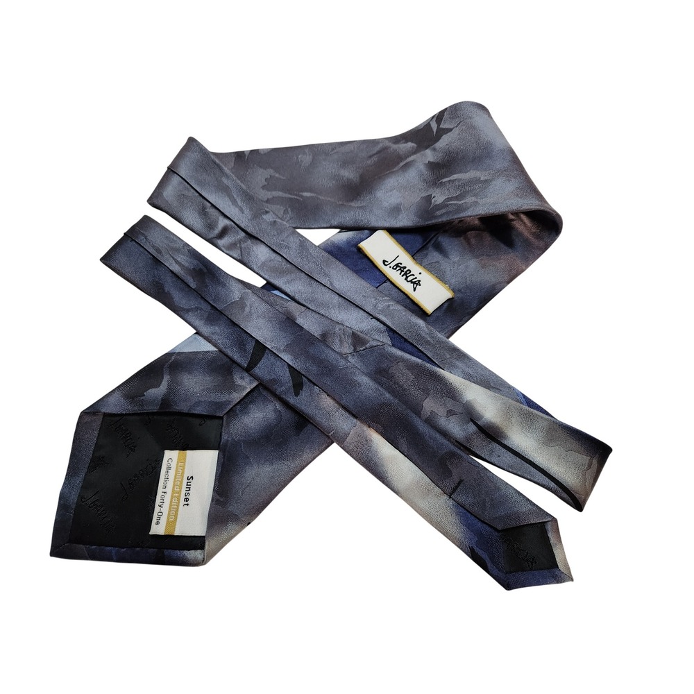 J Garcia Sunset Limited Edition‎ Collection 41 Silk Tie Abstract Necktie 4 x 60 - Picture 3 of 3